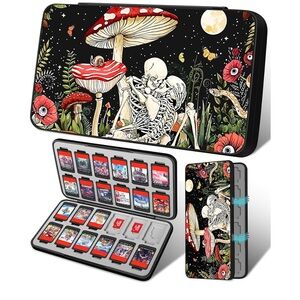 Skull Design Nintendo Switch Game Case Game Card Storage Box NWOT